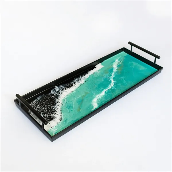 Resin Black Rectangle Tray - Resin Black Rectangle Tray - Image 7 of 15