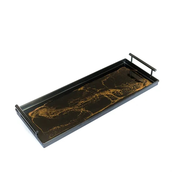 Resin Black Rectangle Tray - Resin Black Rectangle Tray - Image 8 of 15