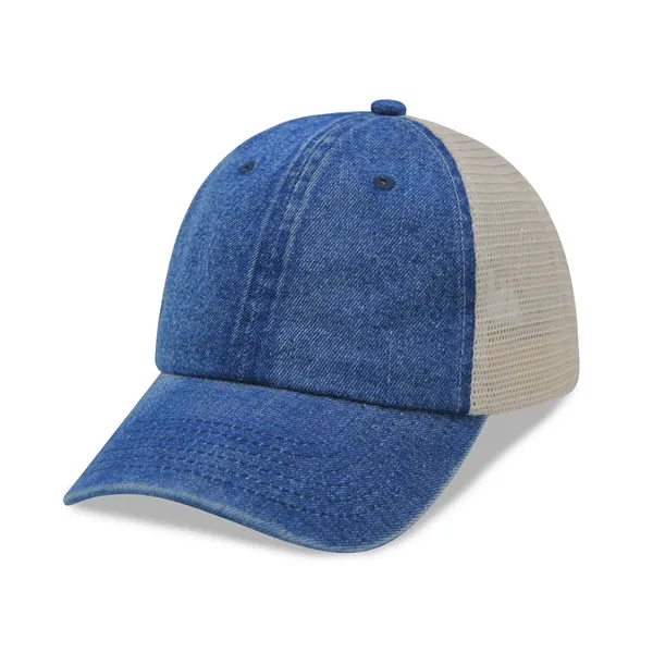 6 Panel Low Profile Trucker Cap Soft Comfortable Mesh back - 6 Panel Low Profile Trucker Cap Soft Comfortable Mesh back - Image 12 of 18