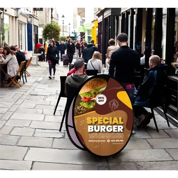 Circle Pop Up Banners  (3.94 Ft x 3.94 Ft) - Circle Pop Up Banners  (3.94 Ft x 3.94 Ft) - Image 0 of 4