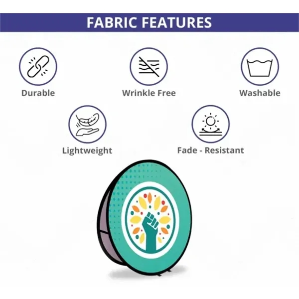 Circle Pop Up Banners  (3.94 Ft x 3.94 Ft) - Circle Pop Up Banners  (3.94 Ft x 3.94 Ft) - Image 2 of 4