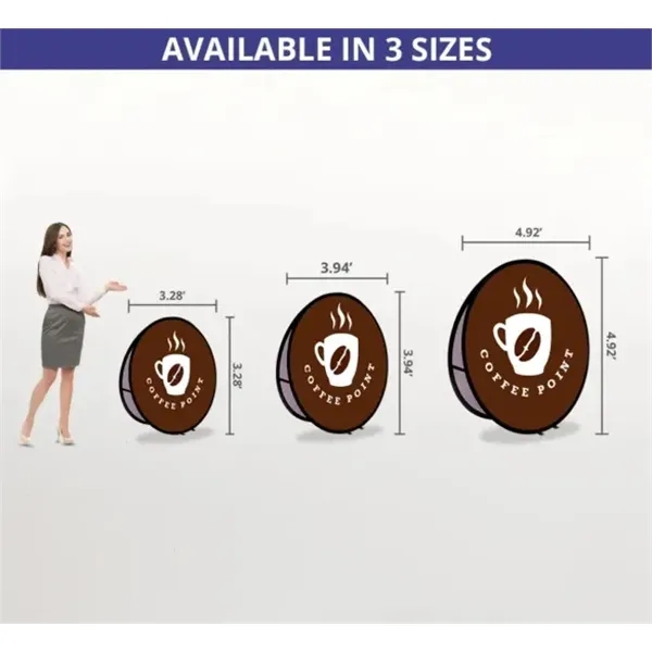 Circle Pop Up Banners  (3.94 Ft x 3.94 Ft) - Circle Pop Up Banners  (3.94 Ft x 3.94 Ft) - Image 3 of 4