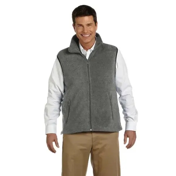 Harriton Fleece Vest - Dark/All - Harriton Fleece Vest - Dark/All - Image 0 of 7