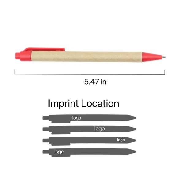 Eco-friendly Kraft Paper Tube Pen - Eco-friendly Kraft Paper Tube Pen - Image 4 of 5