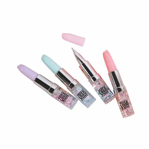 Lipstick Shape Gel Pen Oil Quicksand Glitter - Lipstick Shape Gel Pen Oil Quicksand Glitter - Image 0 of 1