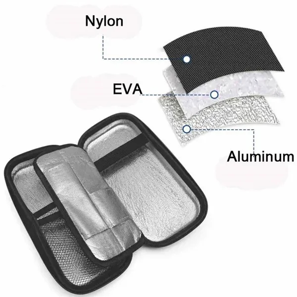 EVA Insulin Cooler Travel Case With 2 Ice Packs - EVA Insulin Cooler Travel Case With 2 Ice Packs - Image 1 of 1