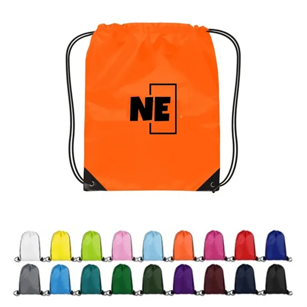 Polyester Drawstring Backpack - Polyester Drawstring Backpack - Image 0 of 17