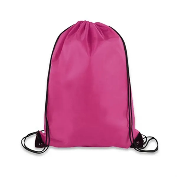 Polyester Drawstring Backpack - Polyester Drawstring Backpack - Image 7 of 17