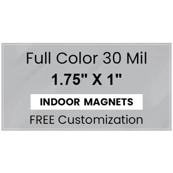 Magnet - 1.75" x 1" Square Corners - Magnet - 1.75" x 1" Square Corners - Image 1 of 2