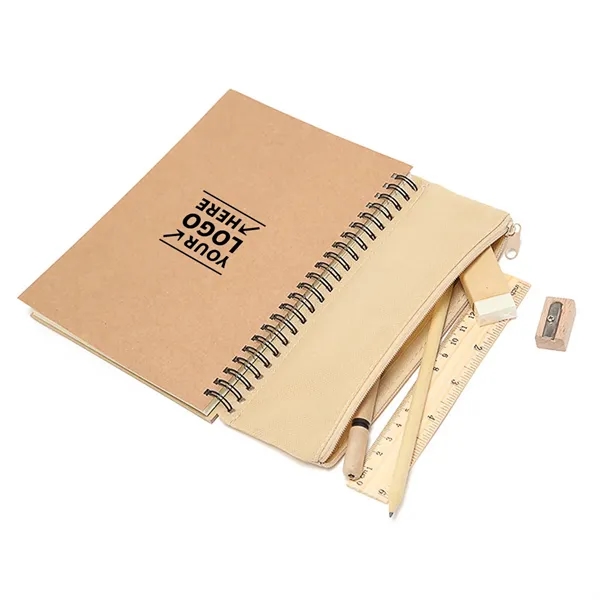Notebook and Stationery Set W/ Cotton Linen Pouch - Notebook and Stationery Set W/ Cotton Linen Pouch - Image 0 of 0