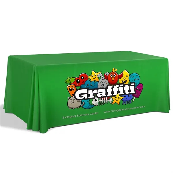 6' Premium Draped Standard Table Cover(Full Color Dye Sublim - 6' Premium Draped Standard Table Cover(Full Color Dye Sublim - Image 0 of 4