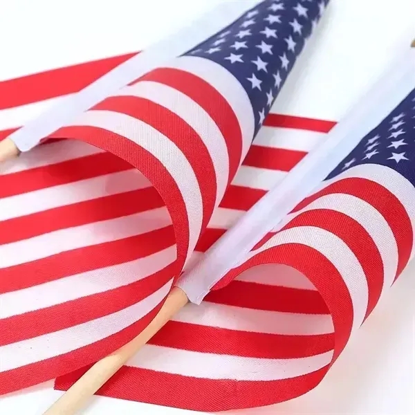 4"X6" Handheld Stick USA Flag - 4"X6" Handheld Stick USA Flag - Image 1 of 6
