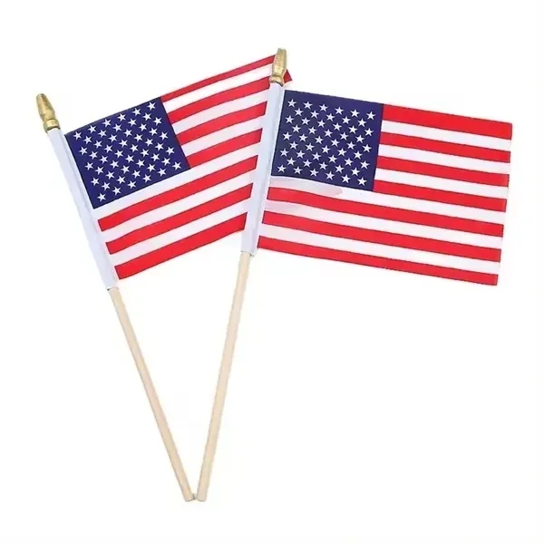 4"X6" Handheld Stick USA Flag - 4"X6" Handheld Stick USA Flag - Image 3 of 6