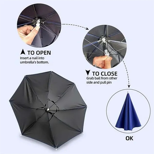 Rain Umbrella Hat - Rain Umbrella Hat - Image 3 of 7