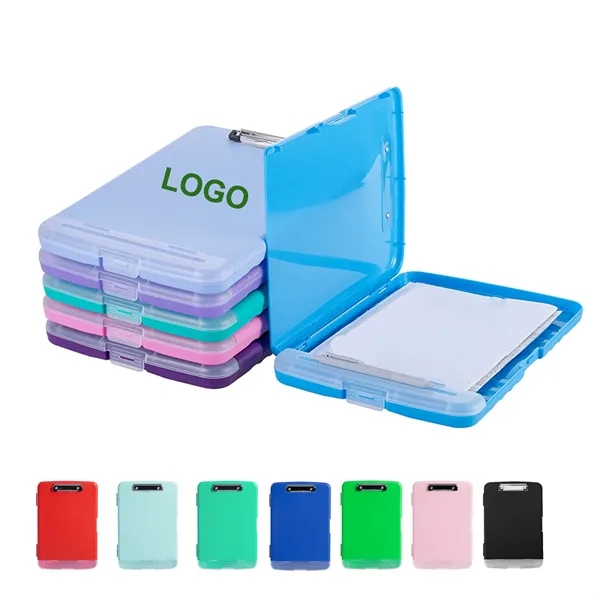 A4 Side Open Clipboard Paper Storage w/Pen Holder & Hook - A4 Side Open Clipboard Paper Storage w/Pen Holder & Hook - Image 0 of 14