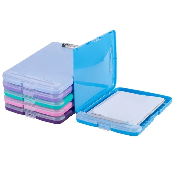 A4 Side Open Clipboard Paper Storage w/Pen Holder & Hook - A4 Side Open Clipboard Paper Storage w/Pen Holder & Hook - Image 10 of 14