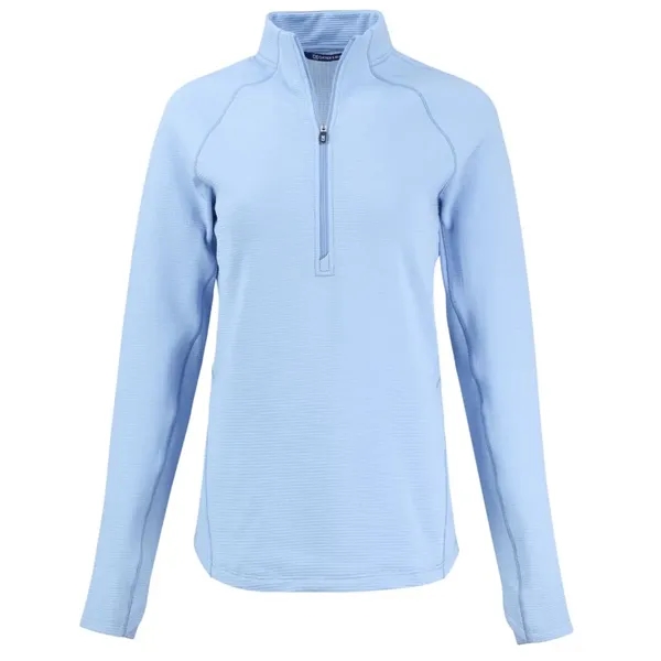 Cutter & Buck Peshastin Recycled Grid Fleece Womens Half ...