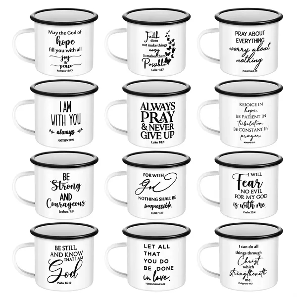 Enamel Mug Tea Camp Drinking Cups 12 oz - Enamel Mug Tea Camp Drinking Cups 12 oz - Image 1 of 1