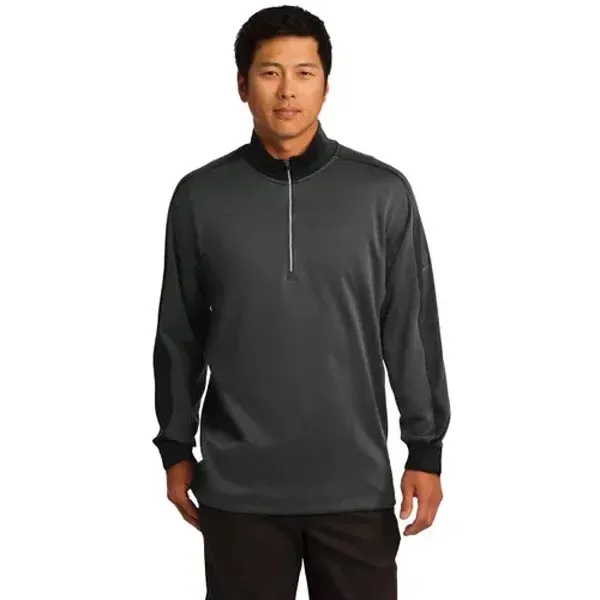 Nike Golf Dri-FIT Fabric Mix 1/2-Zip Cover-Up - Dark/All - Nike Golf Dri-FIT Fabric Mix 1/2-Zip Cover-Up - Dark/All - Image 5 of 14