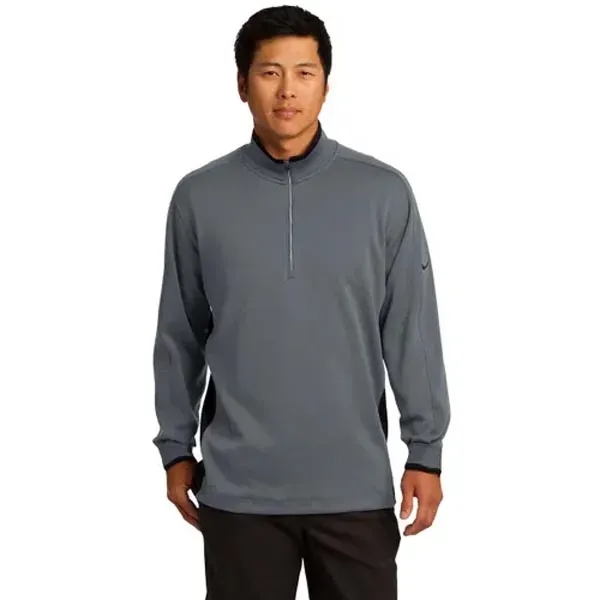 Nike Golf Dri-FIT Fabric Mix 1/2-Zip Cover-Up - Dark/All - Nike Golf Dri-FIT Fabric Mix 1/2-Zip Cover-Up - Dark/All - Image 14 of 14