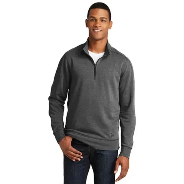New Era Tri-Blend Fleece 1/4-Zip Pullover - Dark/All - New Era Tri-Blend Fleece 1/4-Zip Pullover - Dark/All - Image 0 of 6
