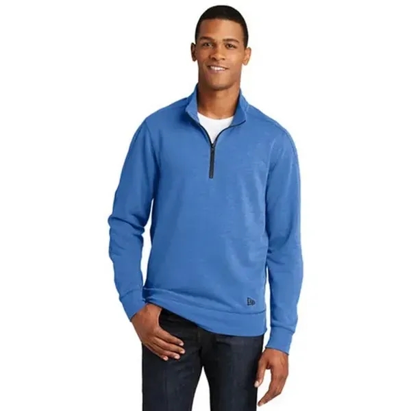 New Era Tri-Blend Fleece 1/4-Zip Pullover - Dark/All - New Era Tri-Blend Fleece 1/4-Zip Pullover - Dark/All - Image 5 of 6
