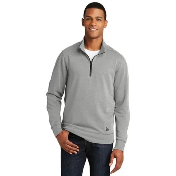New Era Tri-Blend Fleece 1/4-Zip Pullover - Dark/All - New Era Tri-Blend Fleece 1/4-Zip Pullover - Dark/All - Image 4 of 6