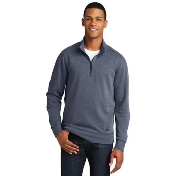 New Era Tri-Blend Fleece 1/4-Zip Pullover - Dark/All - New Era Tri-Blend Fleece 1/4-Zip Pullover - Dark/All - Image 3 of 6