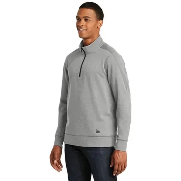 New Era Tri-Blend Fleece 1/4-Zip Pullover - Dark/All - New Era Tri-Blend Fleece 1/4-Zip Pullover - Dark/All - Image 6 of 6