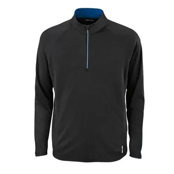 Ash City Men's Radar Half-Zip Performance Long-Sleeve Top - Ash City Men's Radar Half-Zip Performance Long-Sleeve Top - Image 4 of 9