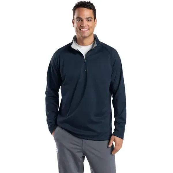 Sport-Tek Sport-Wick Quarter-Zip Fleece Pullover - Dark/All - Sport-Tek Sport-Wick Quarter-Zip Fleece Pullover - Dark/All - Image 5 of 6