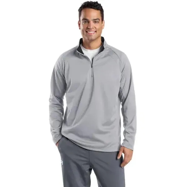Sport-Tek Sport-Wick Quarter-Zip Fleece Pullover - Dark/All - Sport-Tek Sport-Wick Quarter-Zip Fleece Pullover - Dark/All - Image 4 of 6