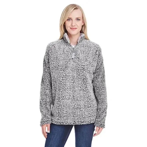 J America Ladies' Epic Sherpa Quarter-Zip - J America Ladies' Epic Sherpa Quarter-Zip - Image 5 of 6
