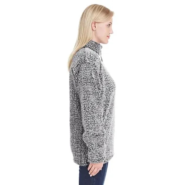 J America Ladies' Epic Sherpa Quarter-Zip - J America Ladies' Epic Sherpa Quarter-Zip - Image 3 of 6