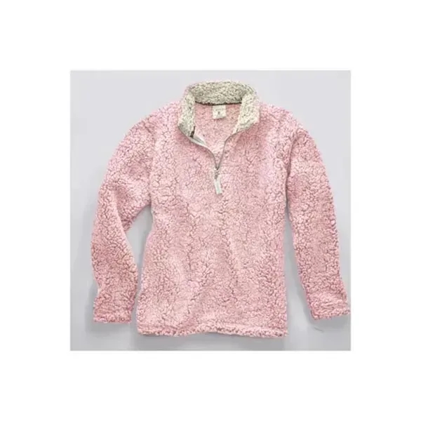 J America Ladies' Epic Sherpa Quarter-Zip - J America Ladies' Epic Sherpa Quarter-Zip - Image 1 of 6