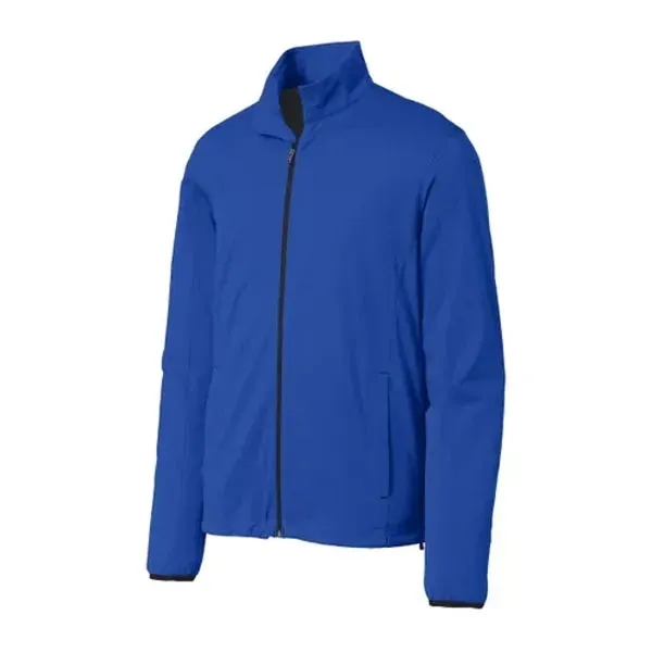 Port Authority Active Soft Shell Jacket - Dark/All - Port Authority Active Soft Shell Jacket - Dark/All - Image 3 of 14