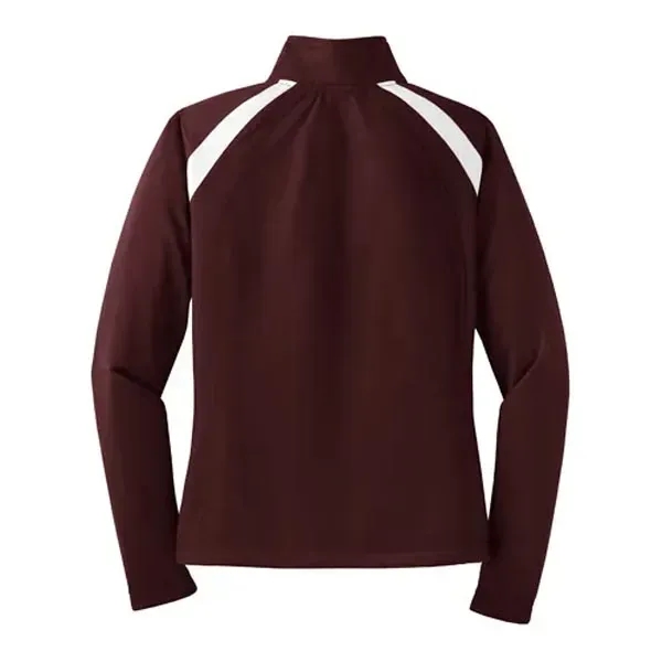 Sport-Tek Ladies Tricot Track Jacket - Dark/All - Sport-Tek Ladies Tricot Track Jacket - Dark/All - Image 11 of 11