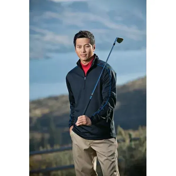 Nike Golf Dri-Fit Half-Zip Cover-Up - Dark/All - Nike Golf Dri-Fit Half-Zip Cover-Up - Dark/All - Image 0 of 5