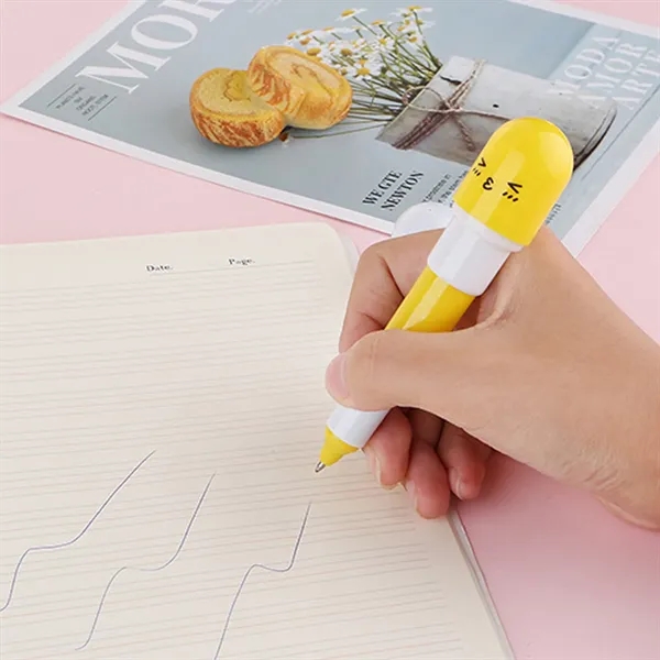 Retractable Capsule Pill Ballpoint Pen - Retractable Capsule Pill Ballpoint Pen - Image 2 of 2