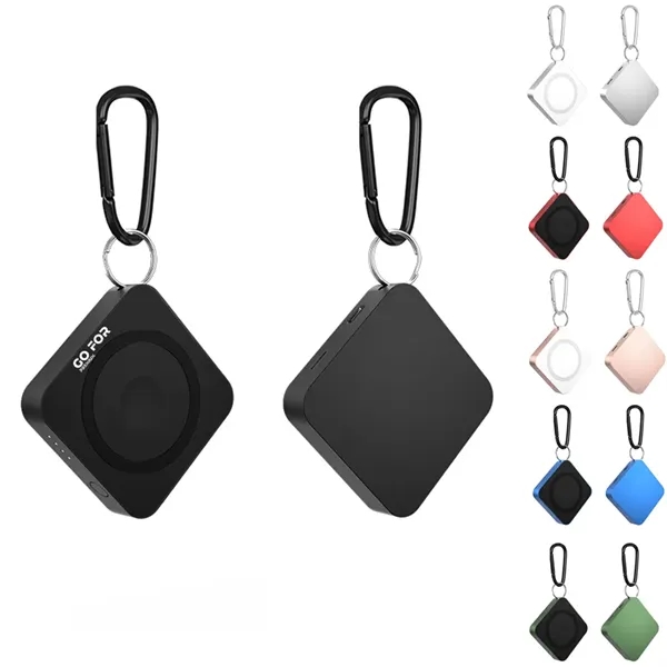 Mini 3-in-1 Wireless Magnetic Power Bank with Keychain - Mini 3-in-1 Wireless Magnetic Power Bank with Keychain - Image 0 of 8