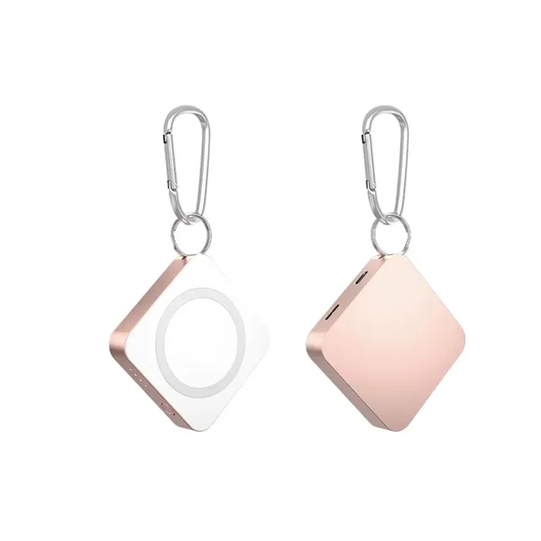 Mini 3-in-1 Wireless Magnetic Power Bank with Keychain - Mini 3-in-1 Wireless Magnetic Power Bank with Keychain - Image 6 of 8