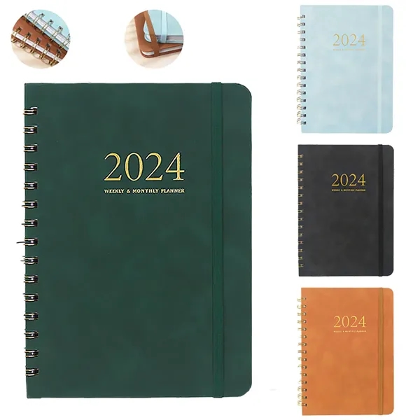 2024 Planner Spiral Bound A5 - 2024 Planner Spiral Bound A5 - Image 0 of 4