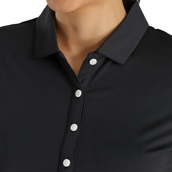 FootJoy Women's Solid Lisle Polo - FootJoy Women's Solid Lisle Polo - Image 5 of 9