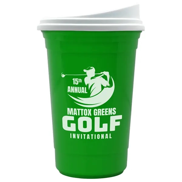 The Varsity Tumbler - 16 oz Double Wall with White Slide Lid - The Varsity Tumbler - 16 oz Double Wall with White Slide Lid - Image 10 of 13