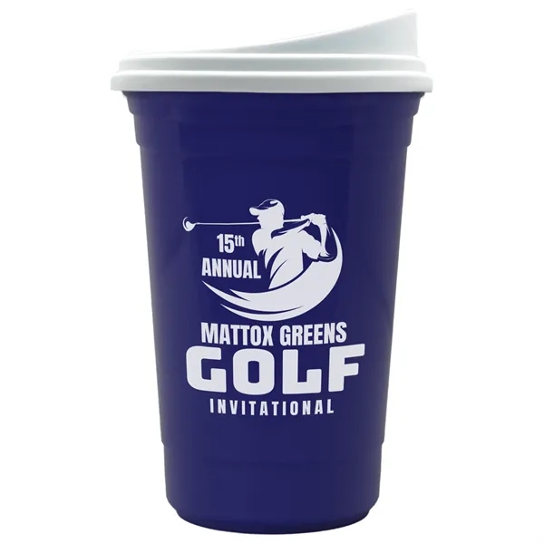 The Varsity Tumbler - 16 oz Double Wall with White Slide Lid - The Varsity Tumbler - 16 oz Double Wall with White Slide Lid - Image 11 of 13