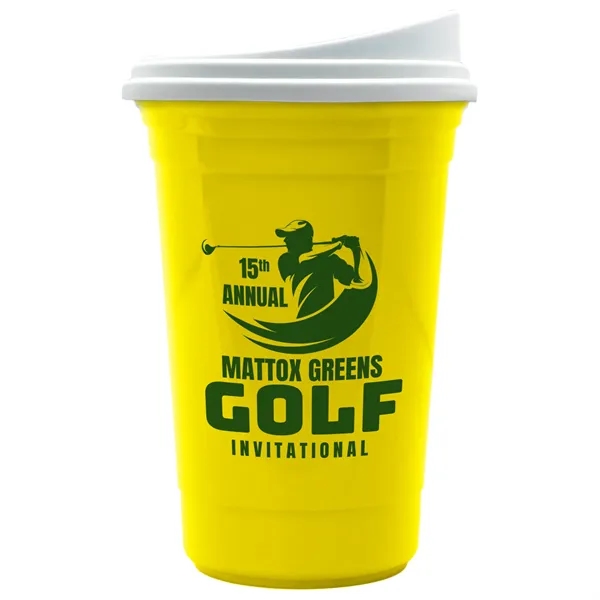 The Varsity Tumbler - 16 oz Double Wall with White Slide Lid - The Varsity Tumbler - 16 oz Double Wall with White Slide Lid - Image 12 of 13