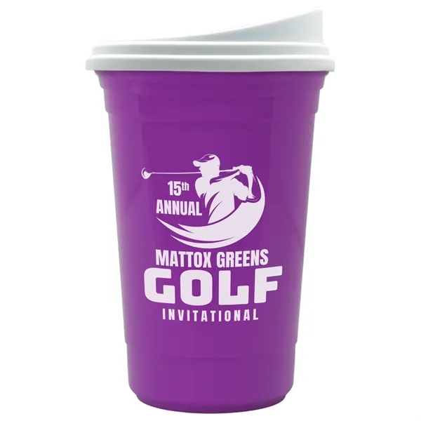 The Varsity Tumbler - 16 oz Double Wall with White Slide Lid - The Varsity Tumbler - 16 oz Double Wall with White Slide Lid - Image 13 of 13