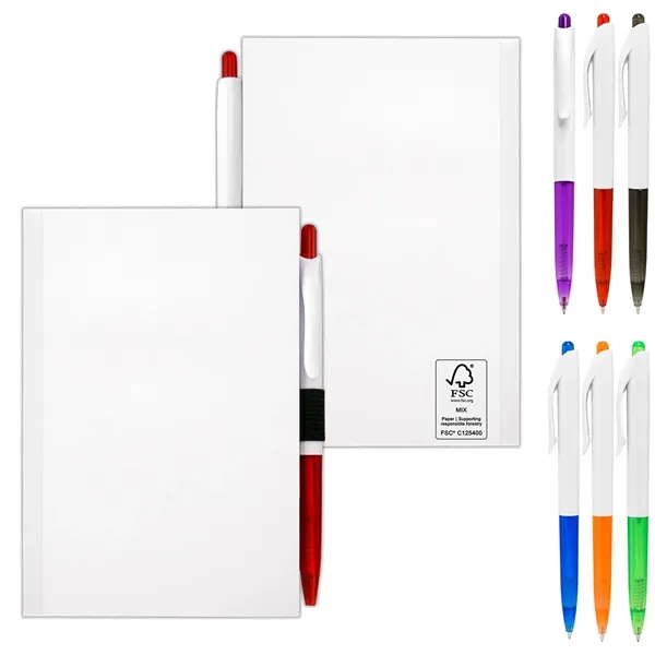 4" x 6" Perfect Paper Cover Notebook with Pen - 4" x 6" Perfect Paper Cover Notebook with Pen - Image 4 of 20