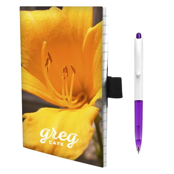 4" x 6" Perfect Paper Cover Notebook with Pen - 4" x 6" Perfect Paper Cover Notebook with Pen - Image 9 of 20