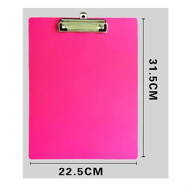 Plastic Clipboard Transparent Color Letter Size - Plastic Clipboard Transparent Color Letter Size - Image 5 of 5